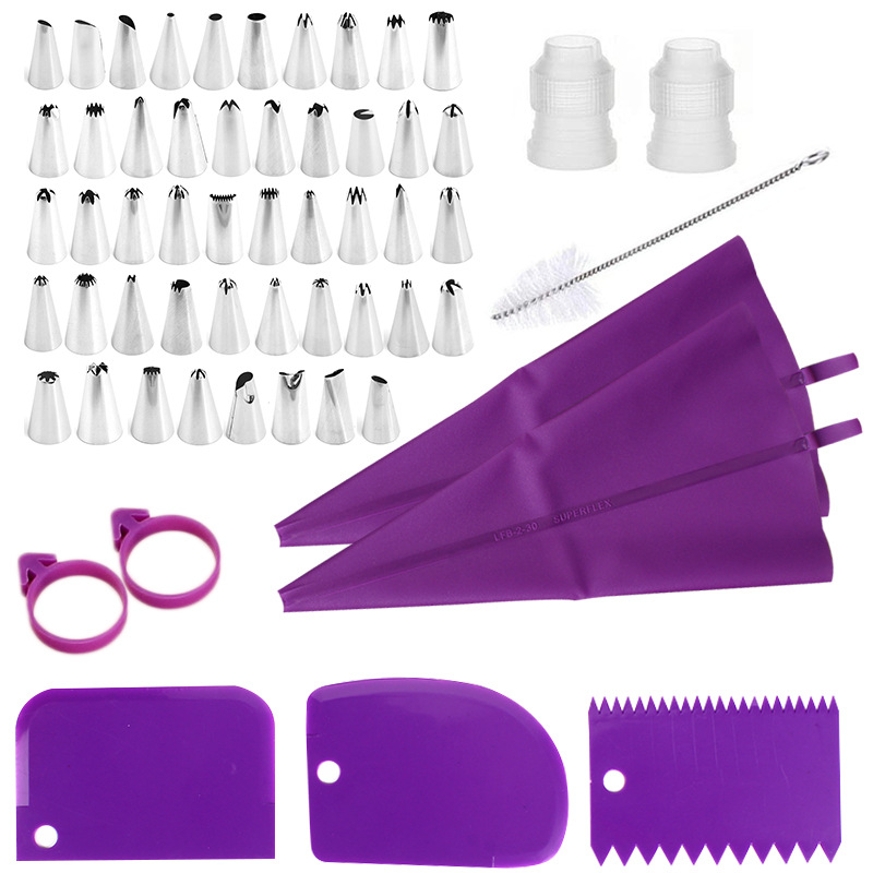 Kitchen Gadgets Set - Stainless Steel Cake Decorating Nozzle Piping