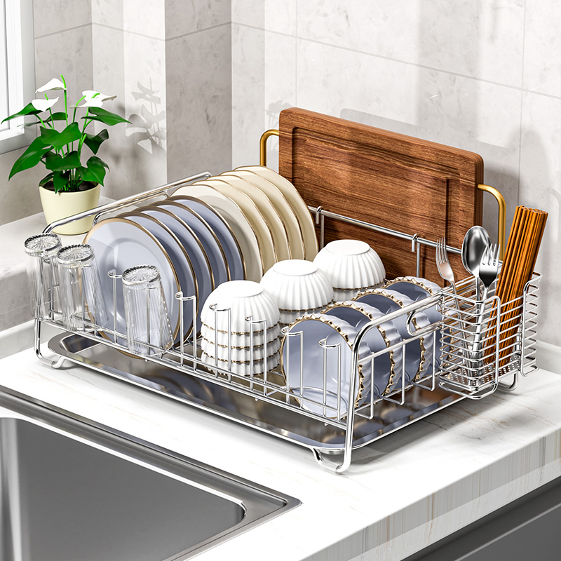 Kitchen Utensil Holder - Stainless Steel 304 Kitchen Storage Rack
