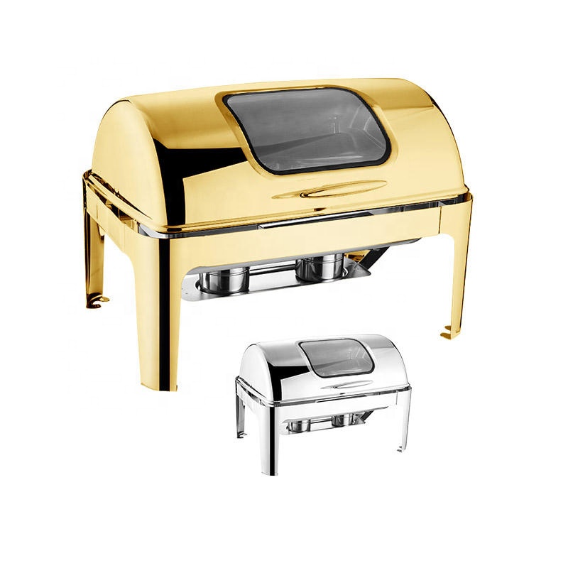 Kitchen Gadgets Set - Luxury Rectangular Roll Top Stainless Steel