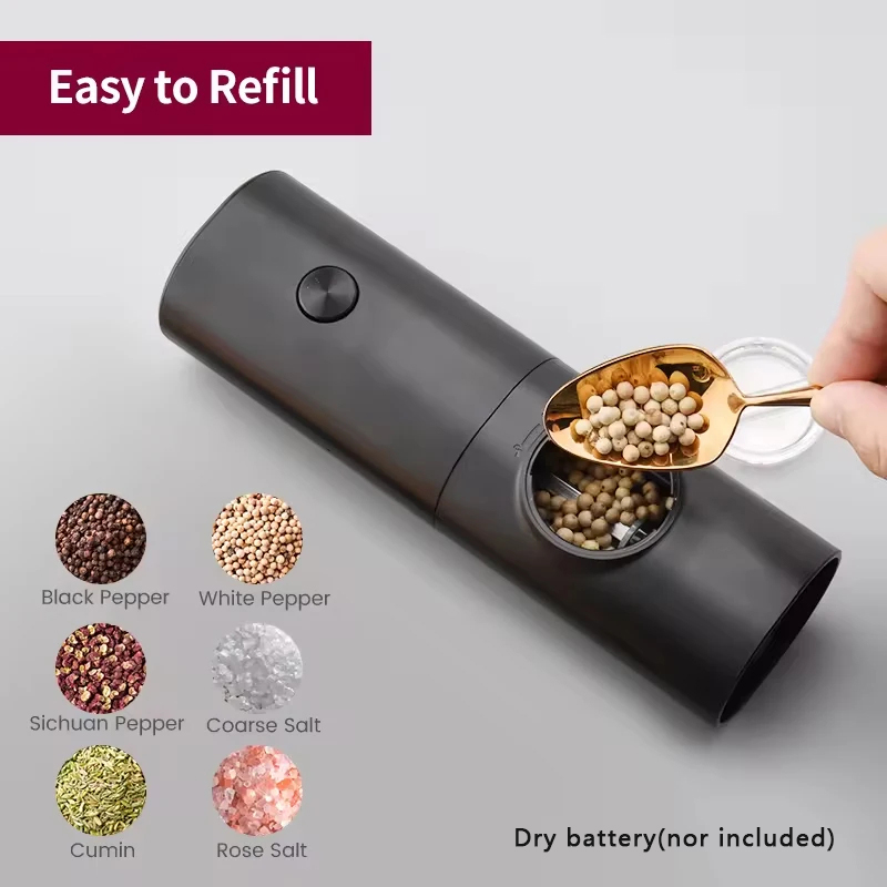 Kitchen Gadgets Set - Electric Automatic Salt and Pepper Grinder