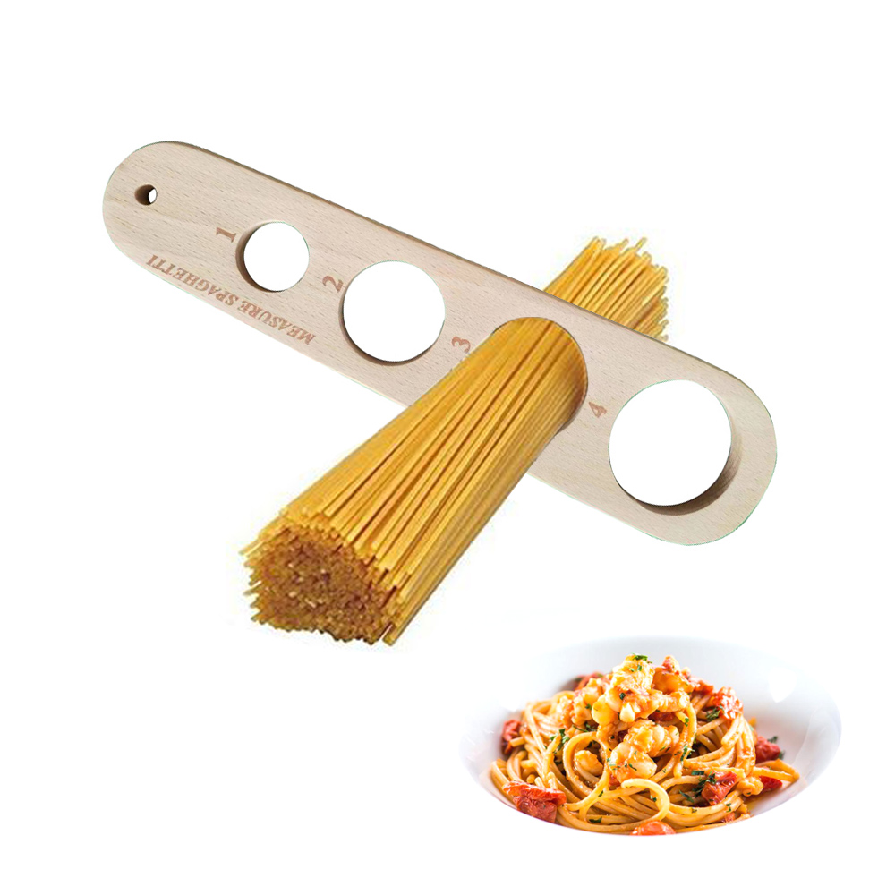 Pasta Measuring Tool - Wooden Pasta Measurer Spaghetti Italian Kitchen