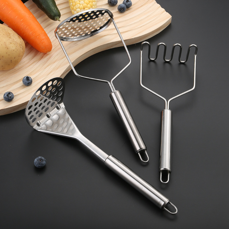 Kitchen Gadgets Kids - Stainless Steel Potato Masher Manual Fruit