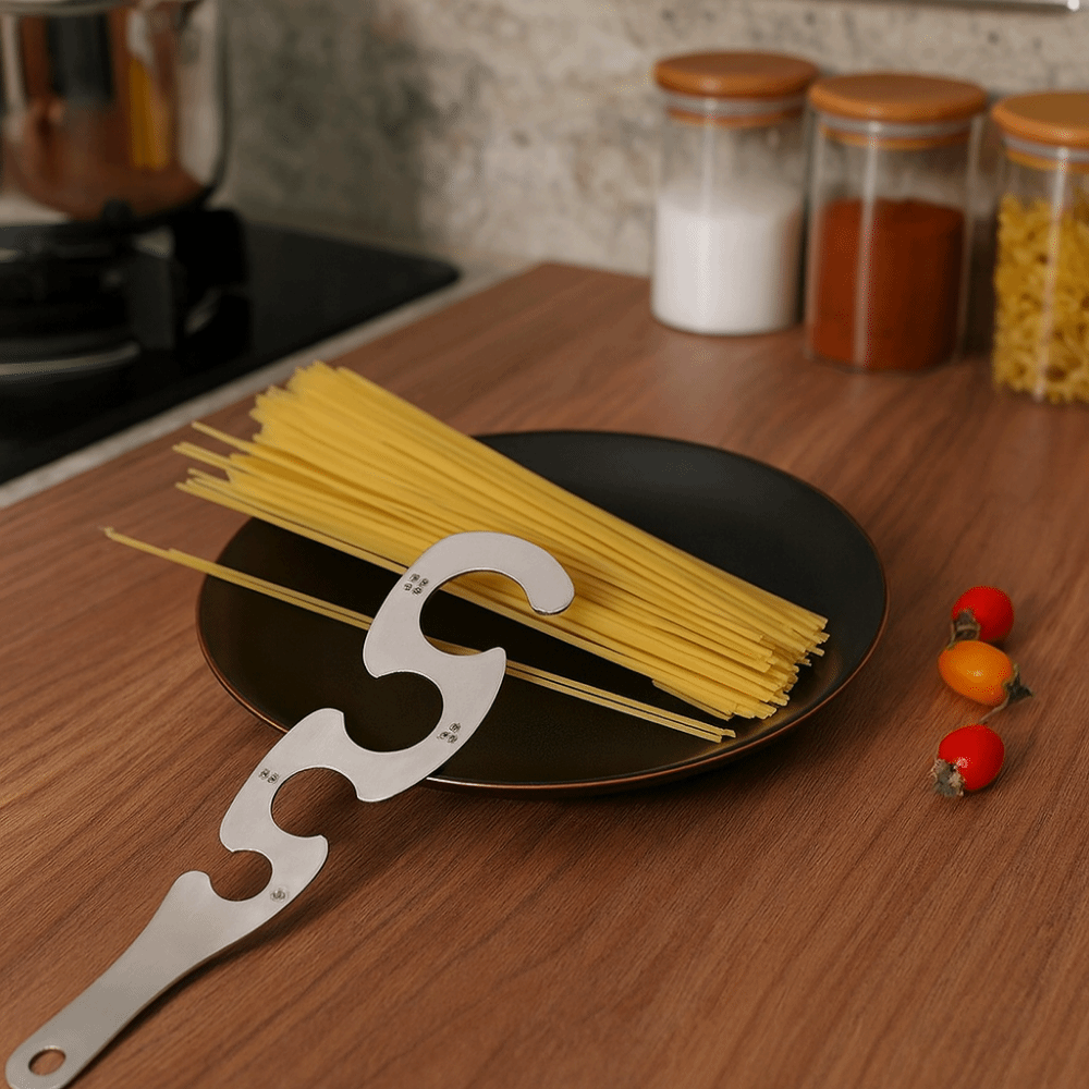 Pasta Measuring Tool - 4 Holes Spaghetti Measure Tool Stainless
