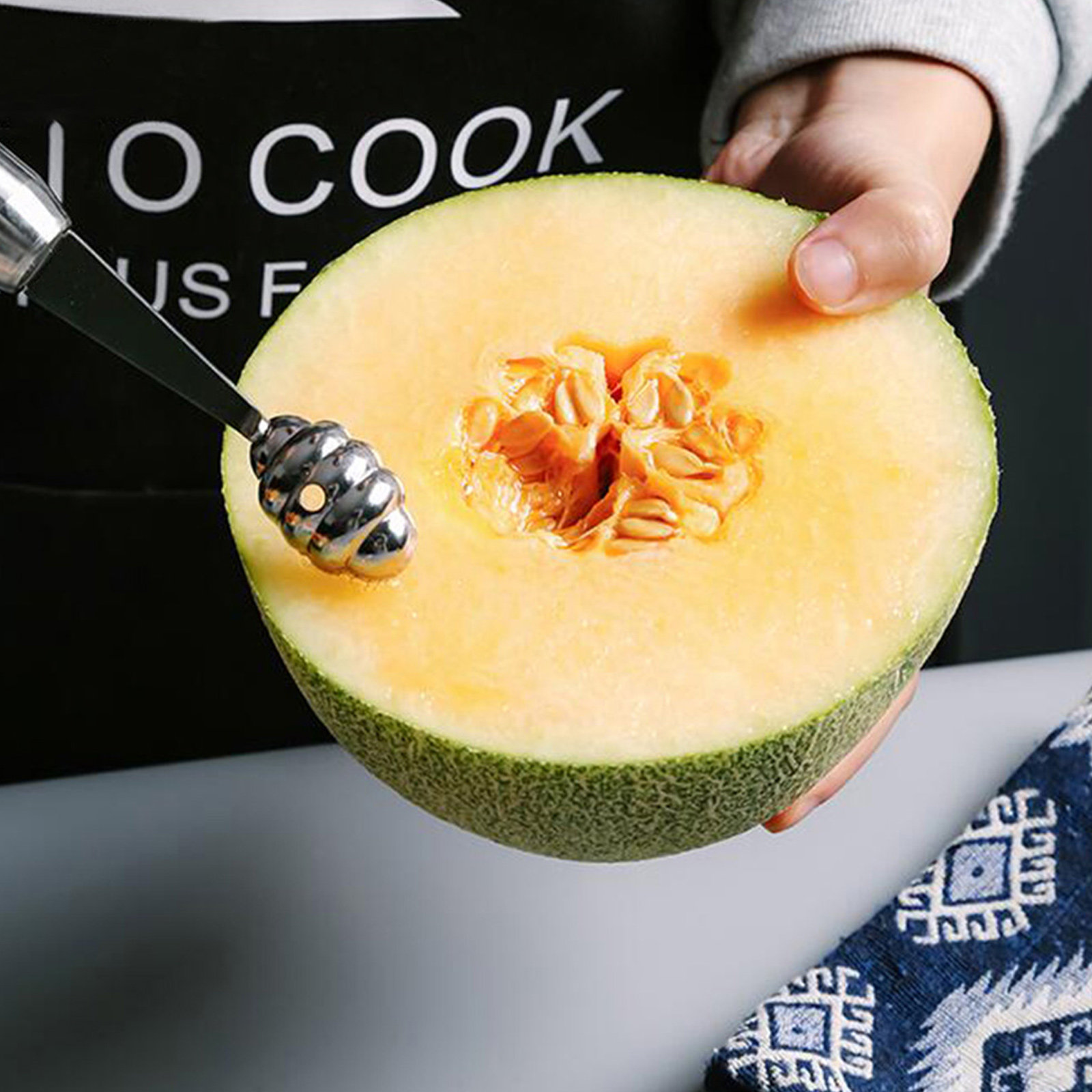 Kitchen Gadgets In - 1Pcs Stainless Steel Fruit Scoop Corrosion