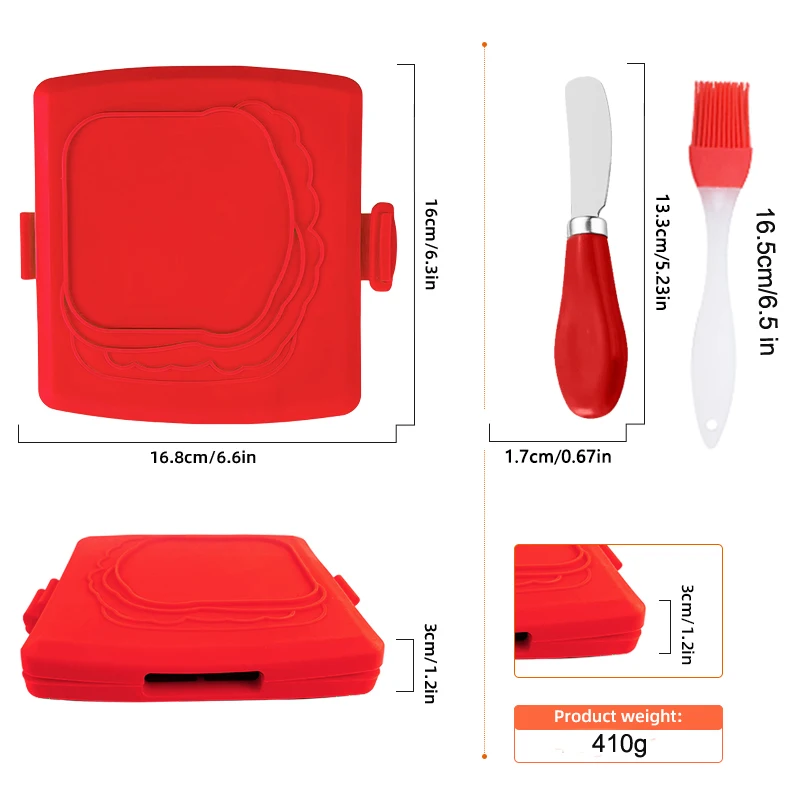 3pack Food Grade Sandwich Toas - Kitchen Gadgets Set review and price