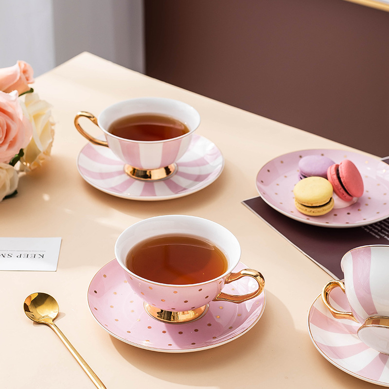 Ceramic Pink Coffee Mugs with  - Kitchen Gadgets Set review and price