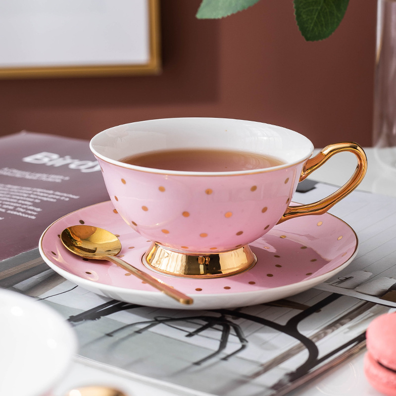 Ceramic Pink Coffee Mugs with  - Kitchen Gadgets Set review and price