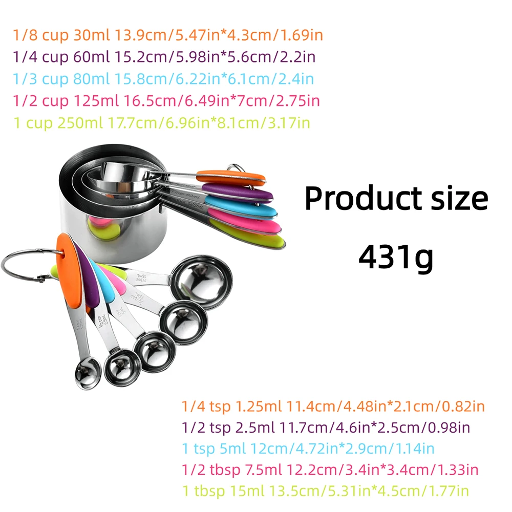5/10Pcs Stainless Steel Measur - Kitchen Gadgets China review and price