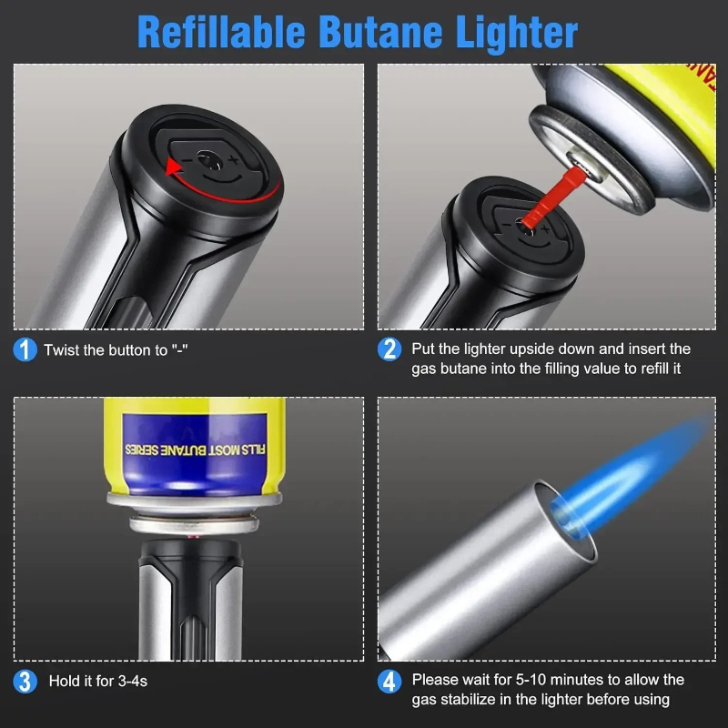 Metal Pen-Style Torch Lighter  - Kitchen Gadgets Men review and price