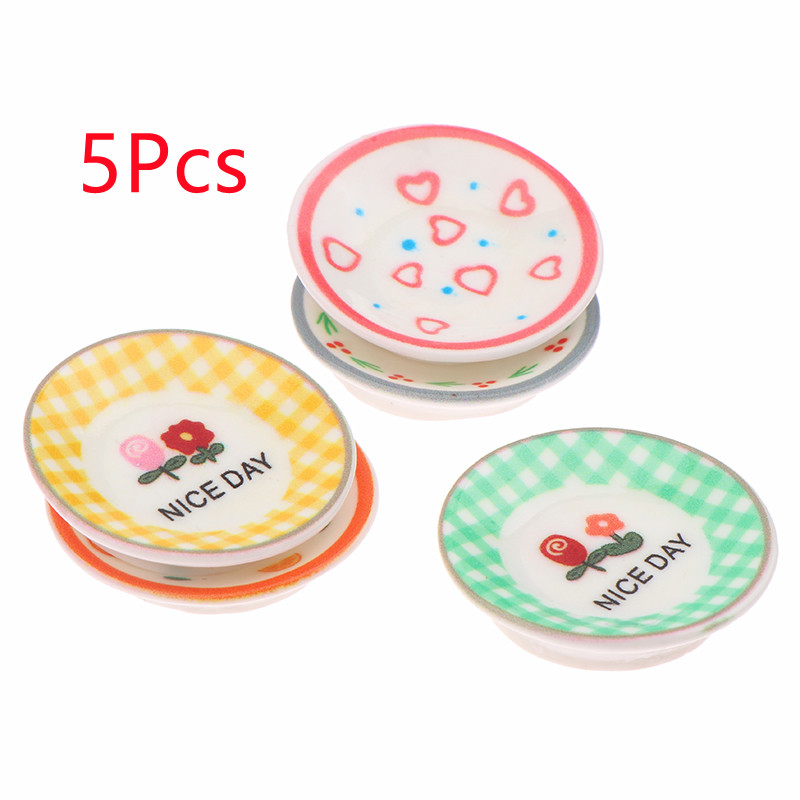 5Pcs 1/12 Dollhouse Mini Plate - Kitchen Gadgets Website review and price