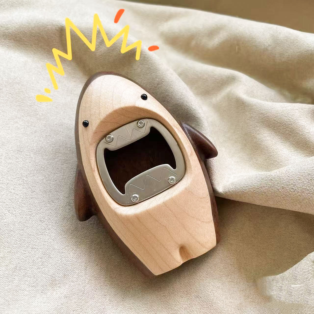 Creative Wooden Shark Bottle O - Kitchen Gadgets Men review and price