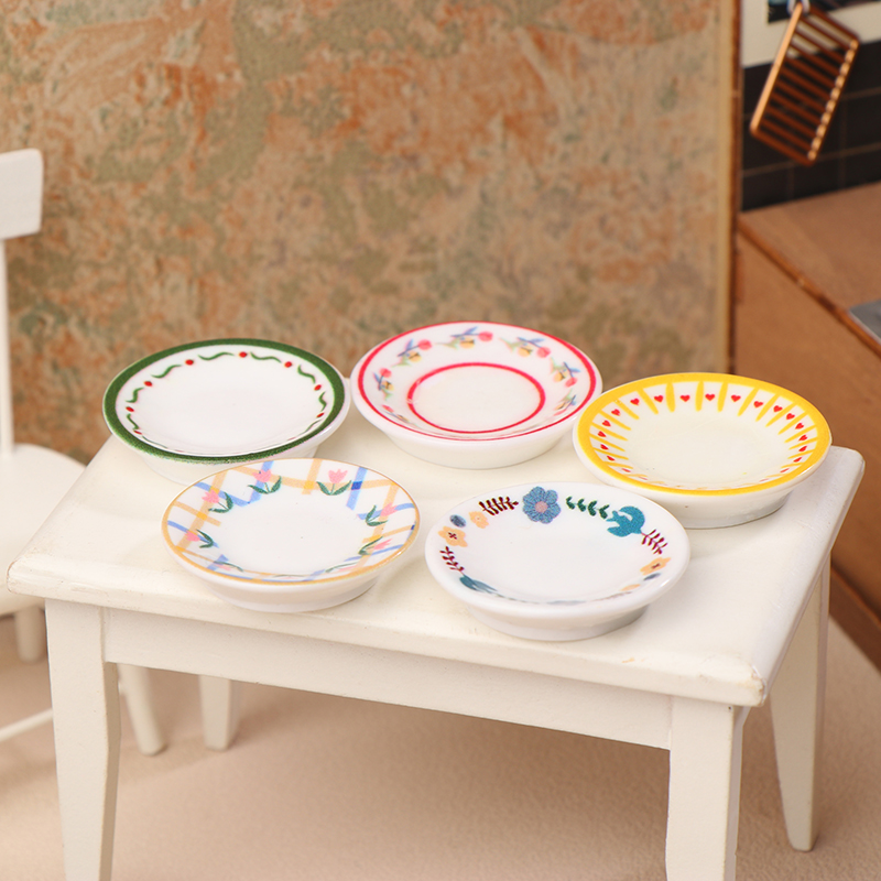 5Pcs 1/12 Dollhouse Mini Plate - Kitchen Gadgets Website review and price