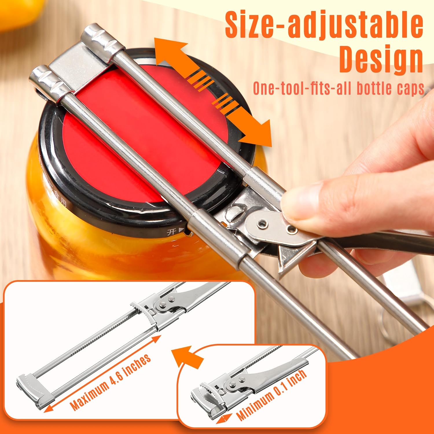 Adjustable Stainless Steel Jar - Kitchen Gadgets Men review and price