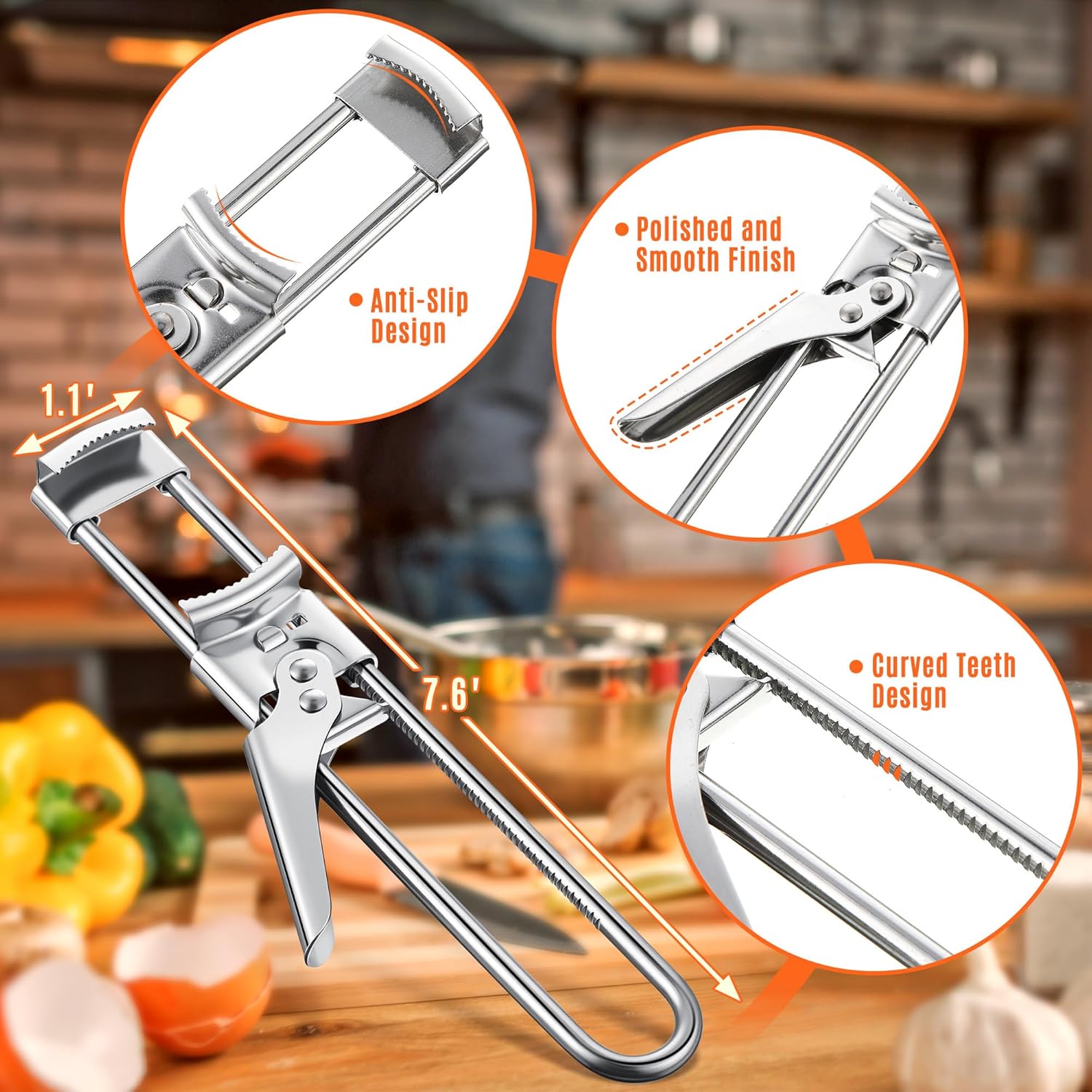 Adjustable Stainless Steel Jar - Kitchen Gadgets Men review and price