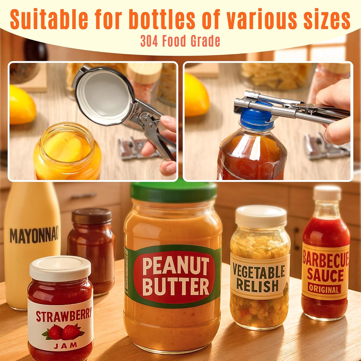 Adjustable Stainless Steel Jar - Kitchen Gadgets Men review and price