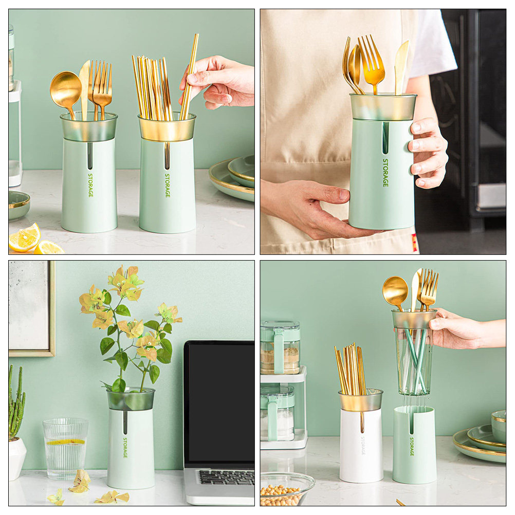 Double-Layer Chopsticks Storag - Kitchen Utensil Holder review and price