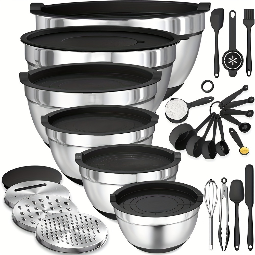 17pcs, Stainless Steel Mixing  - Kitchen Gadgets Set review and price