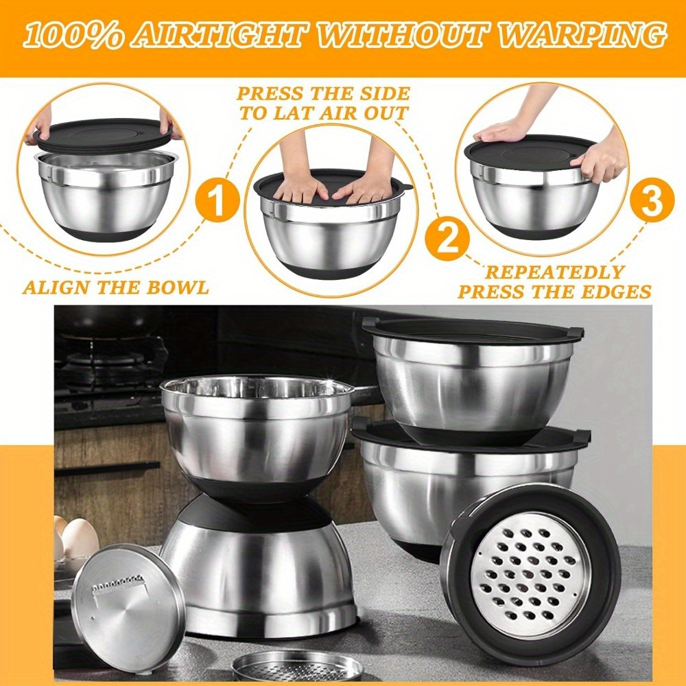 17pcs, Stainless Steel Mixing  - Kitchen Gadgets Set review and price