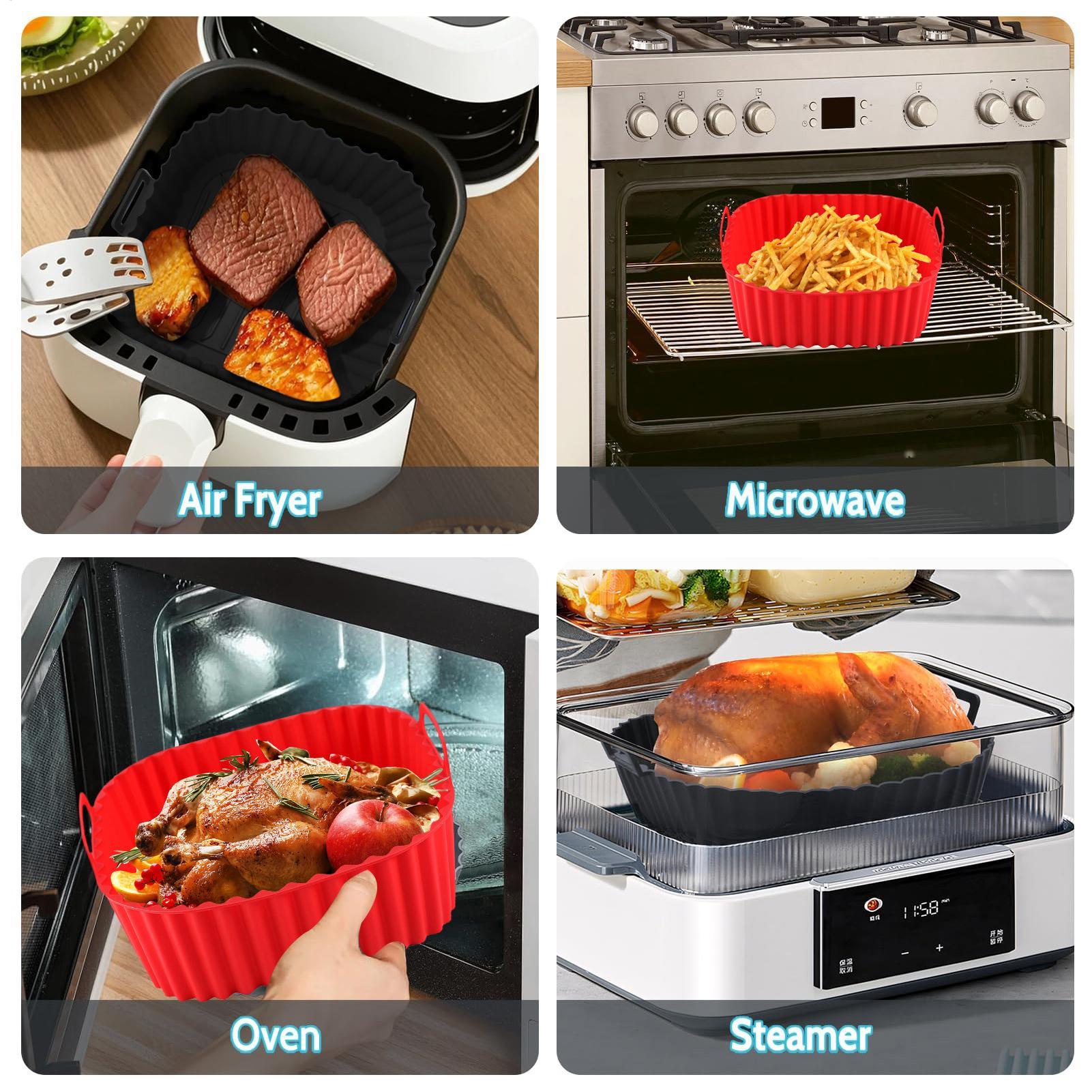 Silicone Air Fryer Liners Pot  - Kitchen Gadgets Men review and price