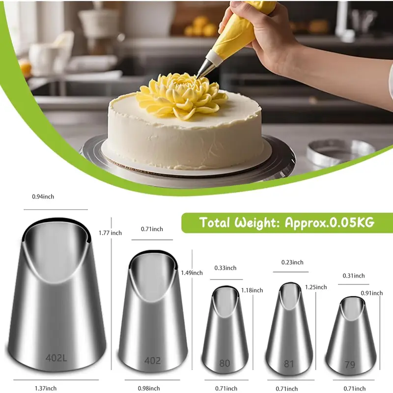 5PCS Stainless Steel Piping No - Kitchen Gadgets Set review and price