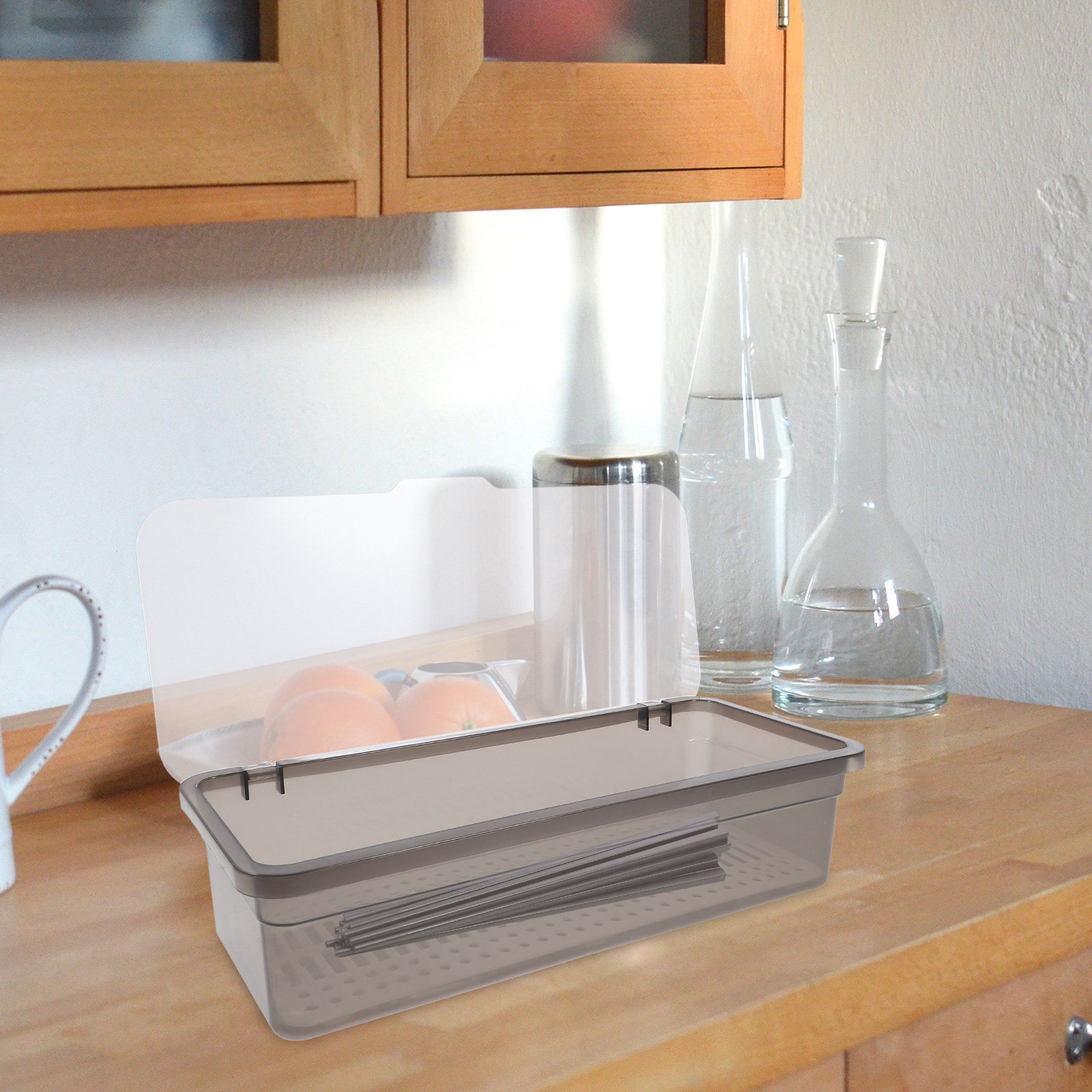Chopsticks Storage Box Gray Tr - Kitchen Utensil Holder review and price