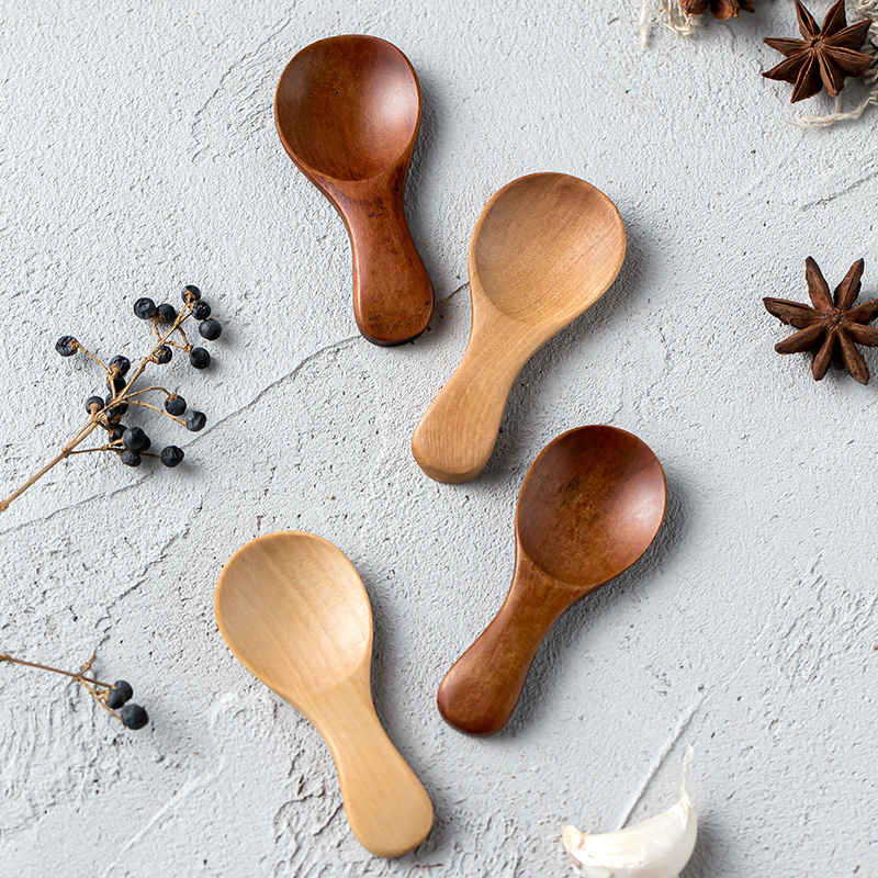 4Pcs Mini Wooden Spoons Small  - Kitchen Gadgets Kids review and price