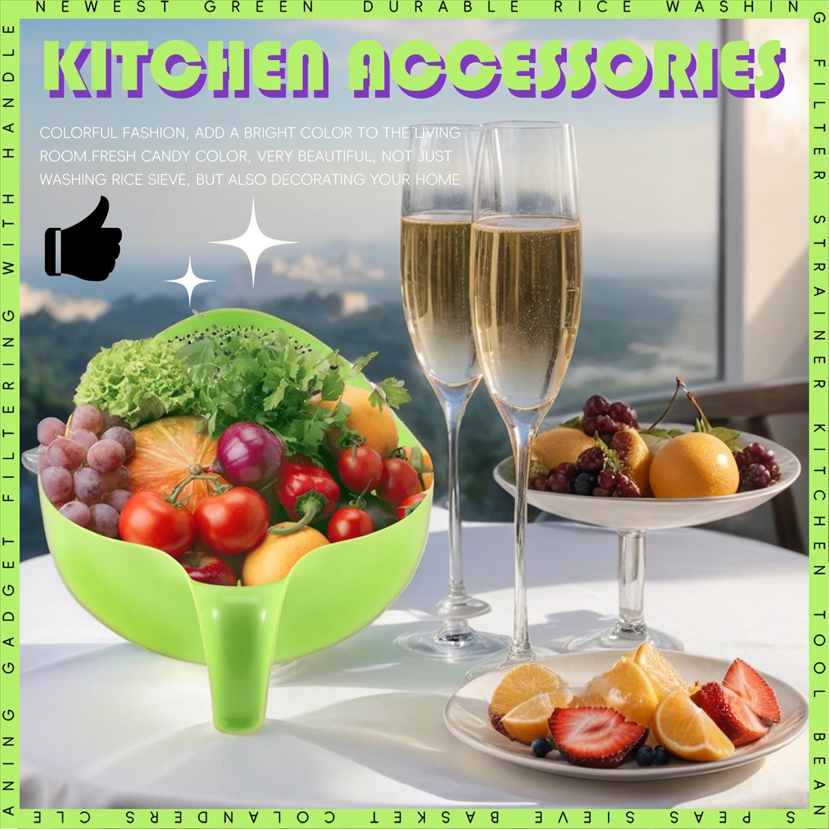 ABZT  Rice Washing Filter Stra - Kitchen Gadgets Rice Filter review and price