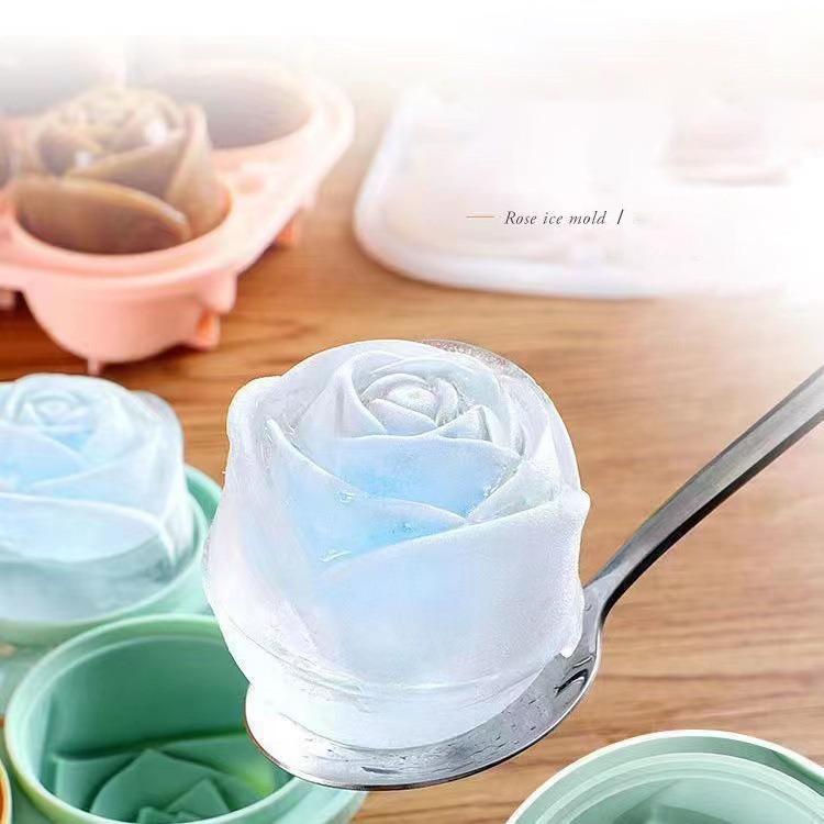 3D Rose Ice Molds 4 Holes Ice  - Kitchen Utensil Holder review and price