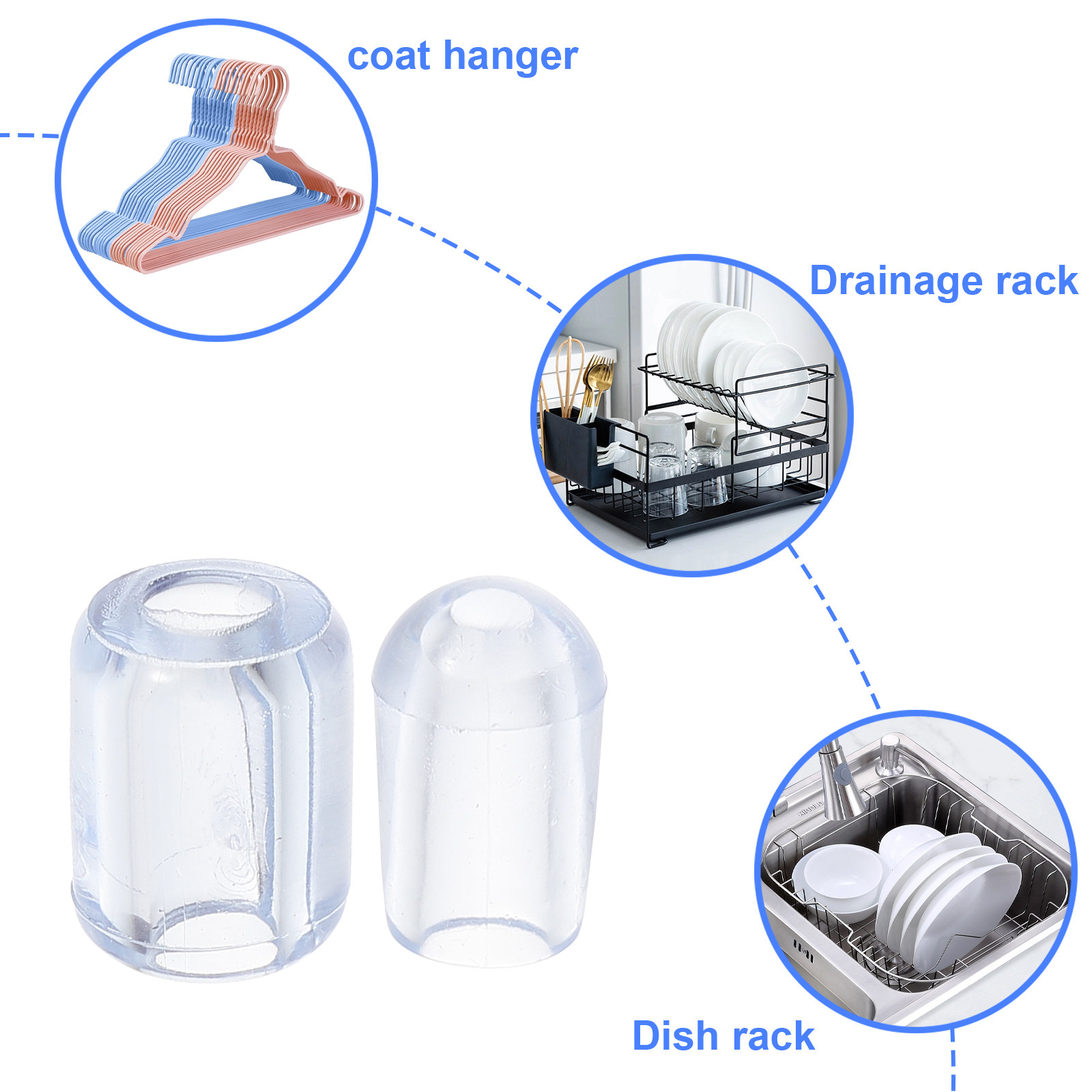 80Pcs Kitchen Sink Grid Feet P - Kitchen Gadgets Website review and price
