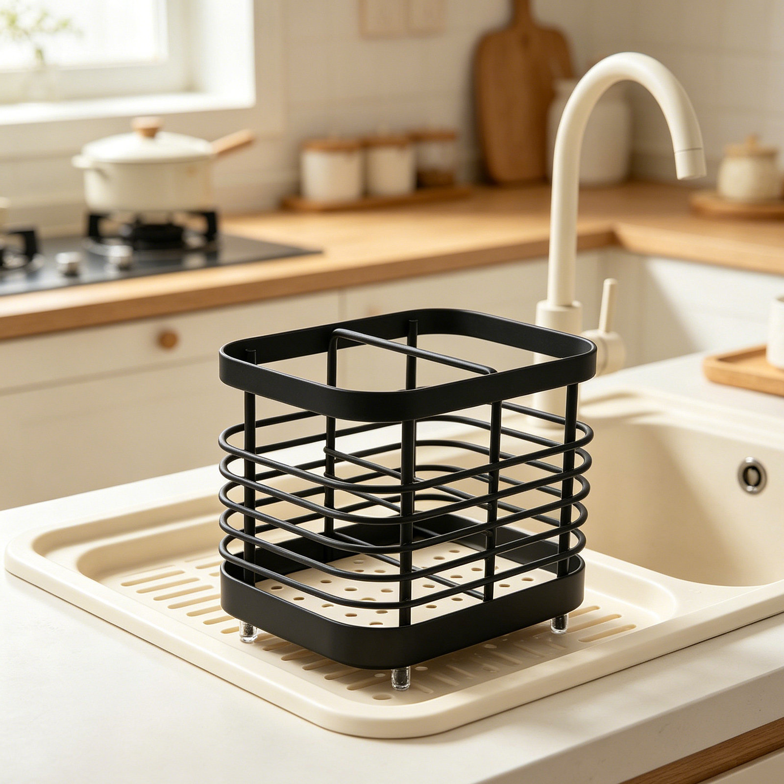 Stainless Steel Utensil Holder - Kitchen Utensil Holder review and price