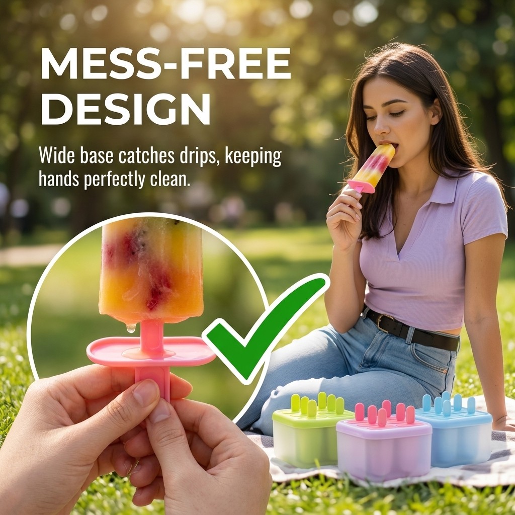 8 Grids Plastic Popsicle Molds - Kitchen Gadgets Kids review and price