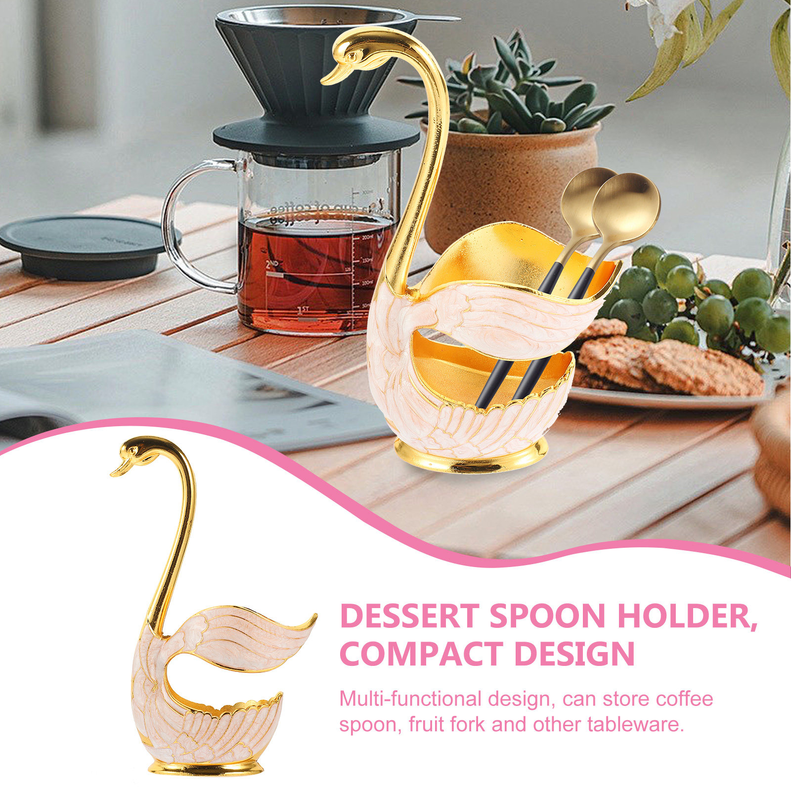 Swan Base Spoon Holder Multi-F - Kitchen Utensil Holder review and price