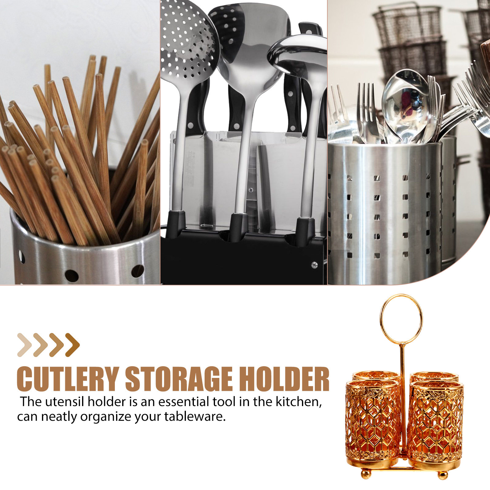Cutlery Storage Holder Large C - Kitchen Utensil Holder review and price